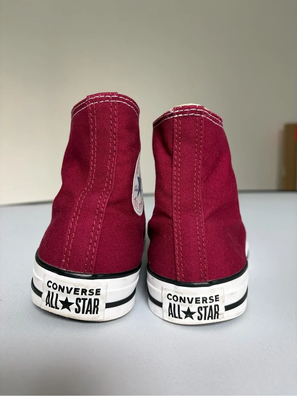 Converse Chuck Taylor All Star High Top Burgundy Sneakers Women’s 9 Men’s 7 EU40 - Picture 6 of 8